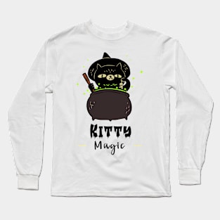 Kitty Magic Cauldron Long Sleeve T-Shirt